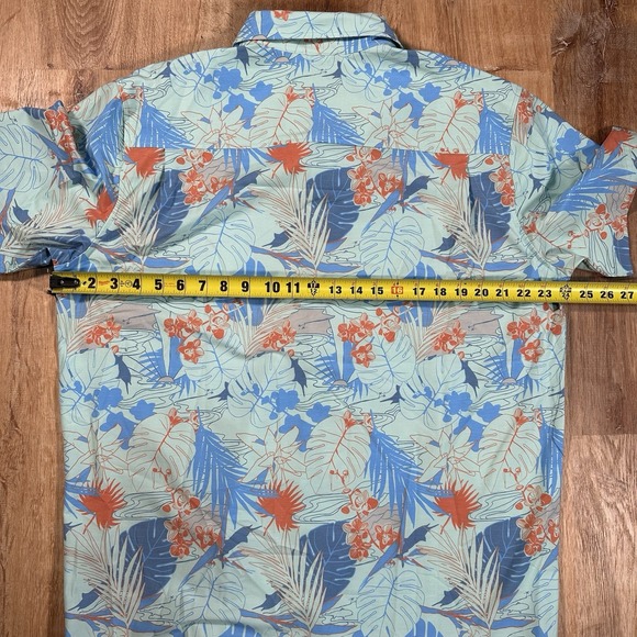 NEW HUK Kona Radical Botanical Large Button Down Performance Fishing Camp Shirt‎ - Picture 6 of 6